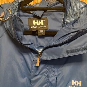 Helly Hansen Navy Outdoor Packable Hooded Jacket.